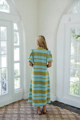Emily McCarthy Hampton Dress in Fringe Stripe