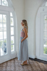 THML American Summer Smocked Midi Dress