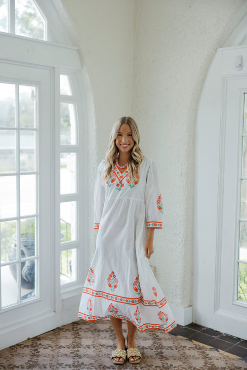 Victoria Dunn Jules Midi Dress in Sprucestone