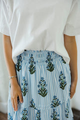THML Striped Block Print Maxi Skirt
