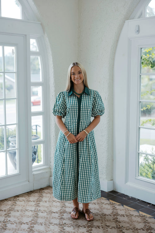 Entro Country Club Gingham in Green
