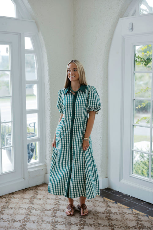 Entro Country Club Gingham in Green