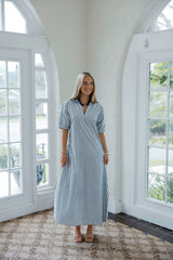 Emily McCarthy Poppy Maxi in Black Stripe