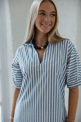 Emily McCarthy Poppy Maxi in Black Stripe