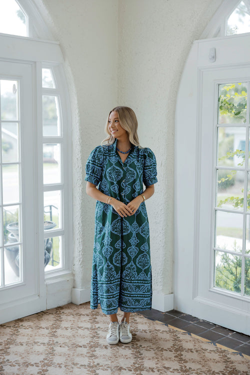 Entro Fall Maxi in Green Blue
