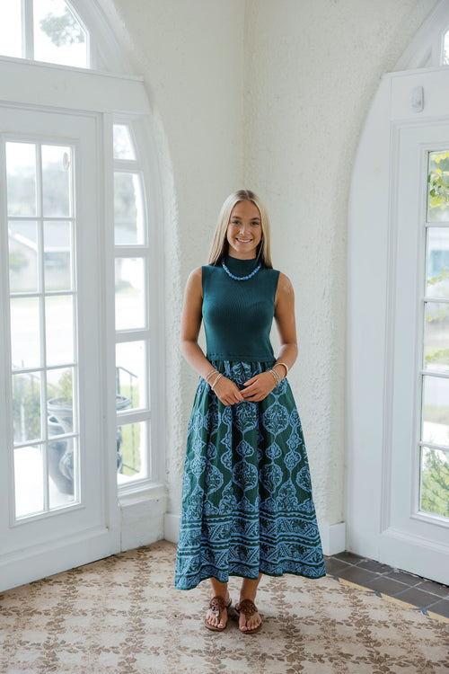 Entro Forest Bloom Midi Dress