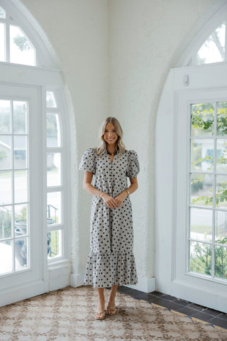 Entro Gingham Scalloped Top