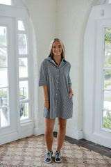 Karlie Check Shirt Dress Short