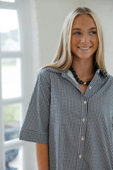 Karlie Check Shirt Dress Short