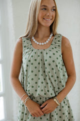 Entro Olive Grove Peplum Top
