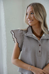 Entro Gingham Sweat Short