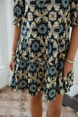 Sincerely Ours Scottie Dress in Luxe Trellis