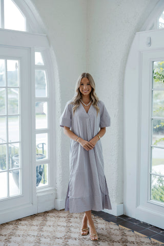 Entro Gingham Scalloped Top