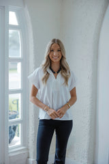Emily McCarthy Riviera Top in White