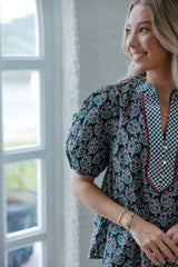 Entro Fall Floral Blouse