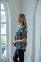 Entro Fall Floral Blouse