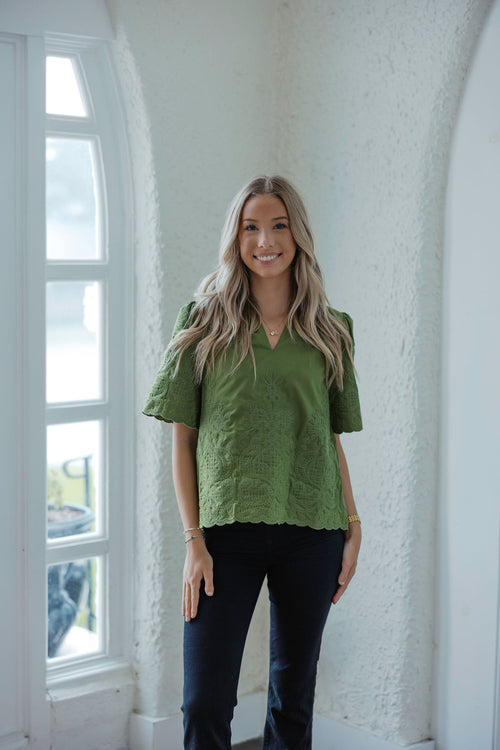 Entro Olive Blouse
