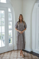 Entro Harbor Stripe Maxi in Tan