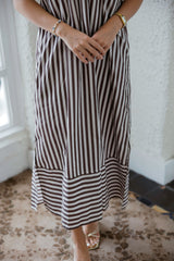 Entro Harbor Stripe Maxi in Tan