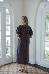 Entro Harbor Stripe Maxi in Blue and Brown