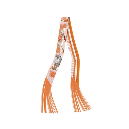 Frilly Scarf with Fringe - F