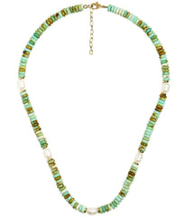 Jenny - Quartz Beaded Necklace with freshwater Pearl - WS