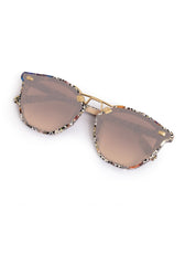 Krewe BEAU NYLON Granita 18K Sunglasses