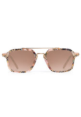Krewe COLTON Pink Poppy 18K Mirrored Sunglasses