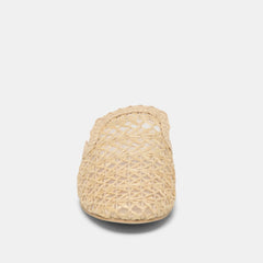 Dolce Vita Kirt Flats Lt Natural Cross Hatch Raffia