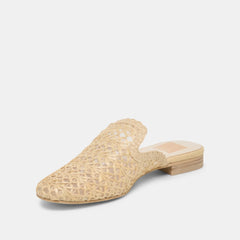 Dolce Vita Kirt Flats Lt Natural Cross Hatch Raffia