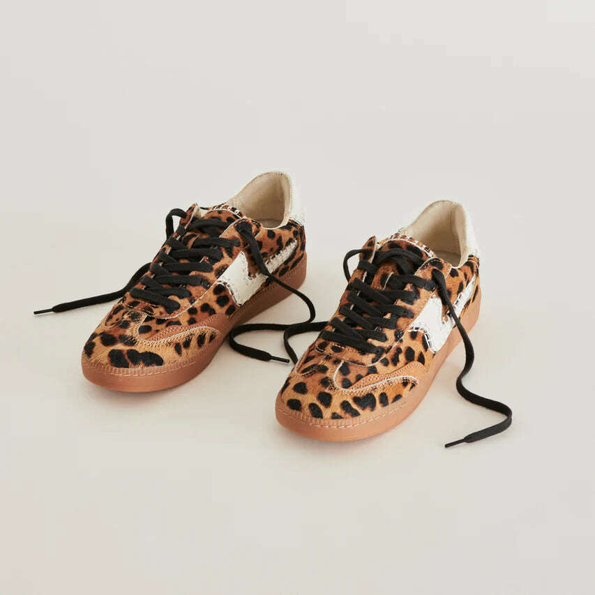 Dolce Vita Notice Stitch Tennis Shoes in Dark Leopard 8.28 Boutique