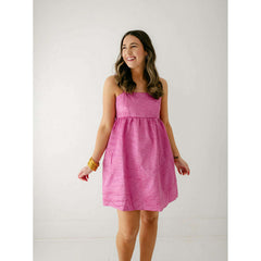 8.28 Boutique:8.28 Boutique,Rosie Mini Dress in Bubblegum Pink,Dress
