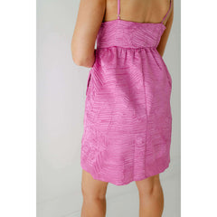 8.28 Boutique:8.28 Boutique,Rosie Mini Dress in Bubblegum Pink,Dress