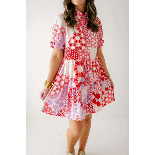 8.28 Boutique:Joy*Joy,Joy*Joy Summer Tiered Pinwheel T-Shirt Dress,Dress