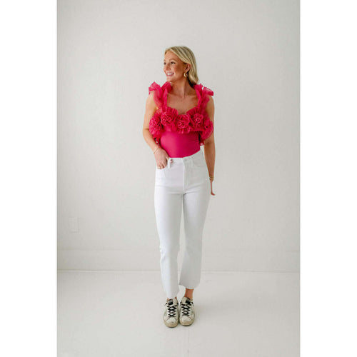 8.28 Boutique:Free People,Free People Until Next Time Bodysuit in Raspberry Sorbet,Shirts & Tops