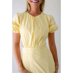 8.28 Boutique:Bishop + Young,Bishop + Young Nadia Cut Out Poplin Dress,Dress