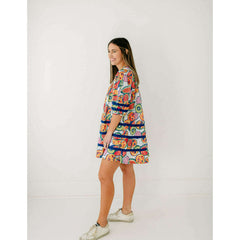 8.28 Boutique:Briton Court,Briton Court Puff Sleeve Dress in Fruit Cup,