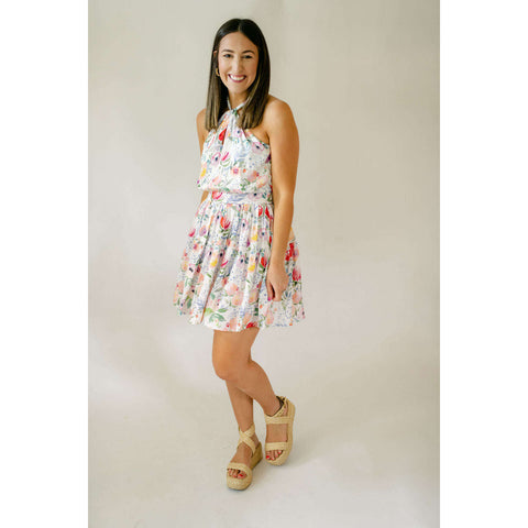 Sail to Sable Printed Allie Bow Back Dress