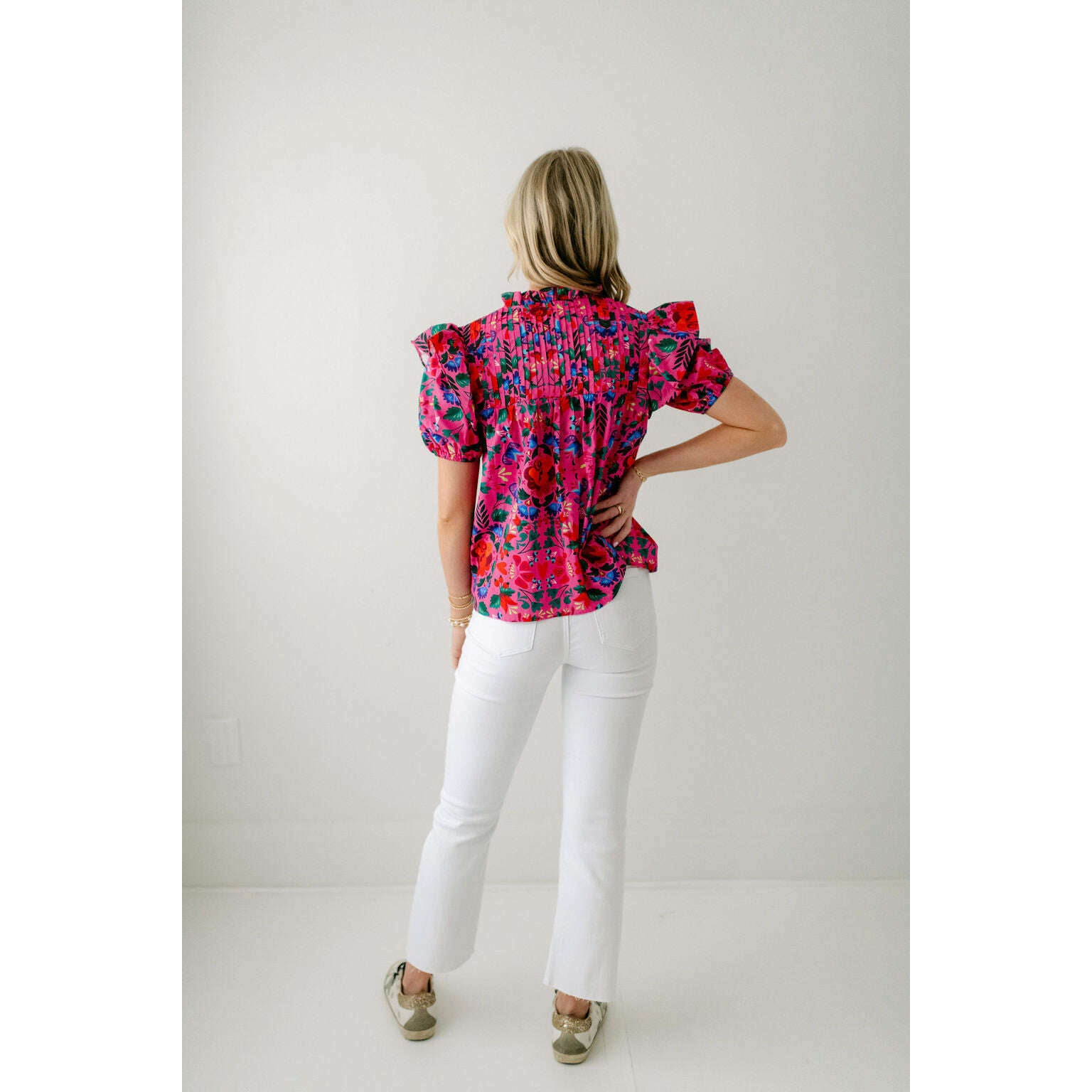 8.28 Boutique:Sincerely Ours,Sincerely Ours Sunrise Solstic Poplin Top,Tops