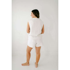 8.28 Boutique:Varley,Varley Atrium High Rise Short 4.5 Ivory Marl,shorts