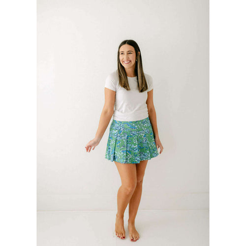 8.28 Boutique:CK Bradley,CK Bradley Topsy Skirt Cordelia Green and Blue Skirt,skirt