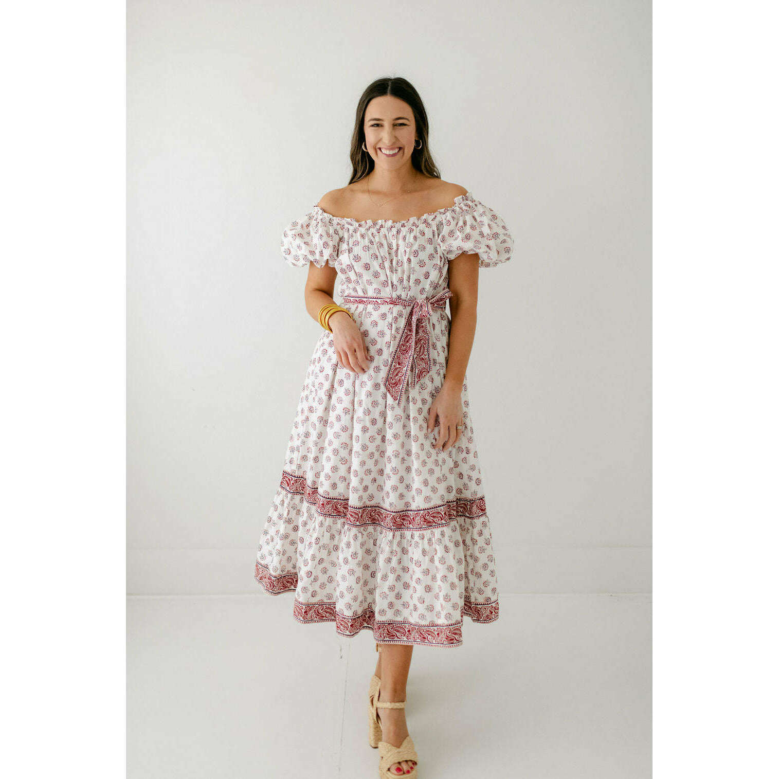 8.28 Boutique:Cleobella,Cleobella Elisa Midi Dress in Belize Blossom,Dress