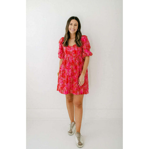 The Xander Dress in Pink Party Floral