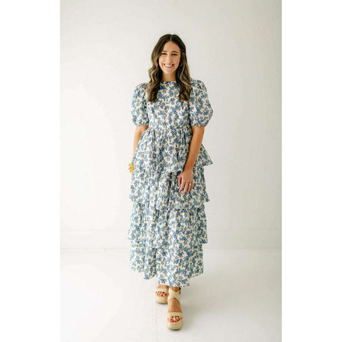 Sail to Sable Anne Floral Print Midi Tunic in Placid Floral