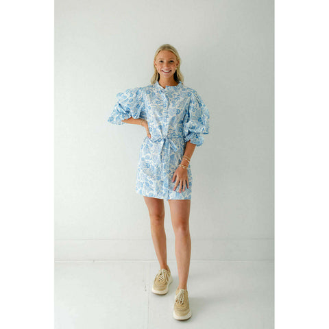 The Cali Dress in Stormy Blue
