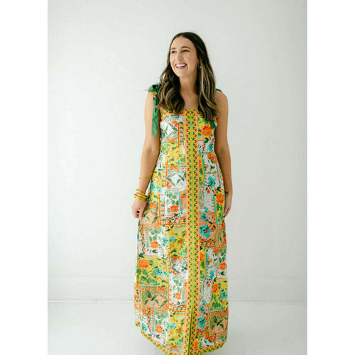 8.28 Boutique:Anna Cate Collection,Anna Cate Collection Lillian Maxi Green Butterfly Dress,Dress
