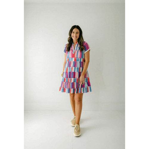 8.28 Boutique:THML,THML Maxine Pink and Blue Dress,Dress