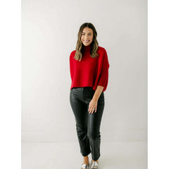 8.28 Boutique:Kerisma Knits,Kerisma Knits Aja Sweater in Scarlet,Sweaters