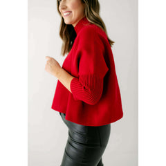 8.28 Boutique:Kerisma Knits,Kerisma Knits Aja Sweater in Scarlet,Sweaters