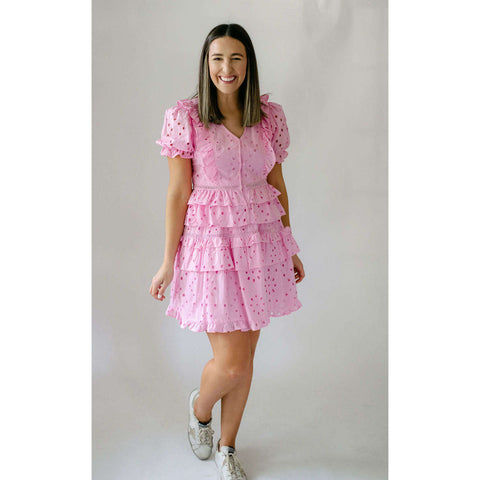 Mink Pink Stripe Rayna Tiered Dress